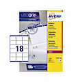 Avery Etiket Avery L7161-100 63.5x46.6mm wit 1800stuks