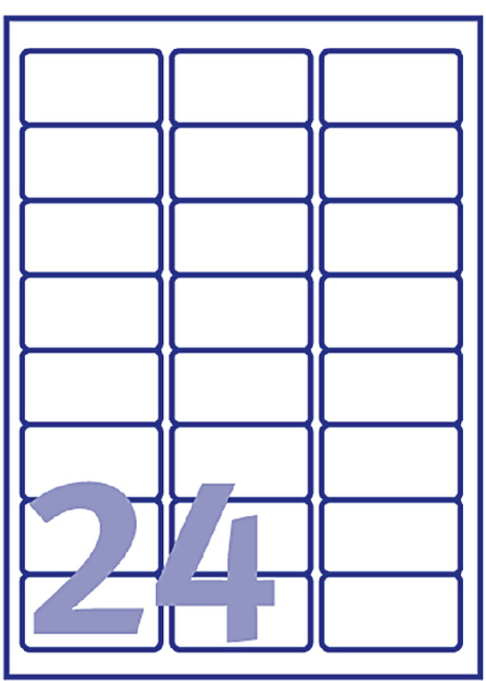 Avery Etiquette Avery J8159-10 63,5x33,9mm blanc 240 pièces