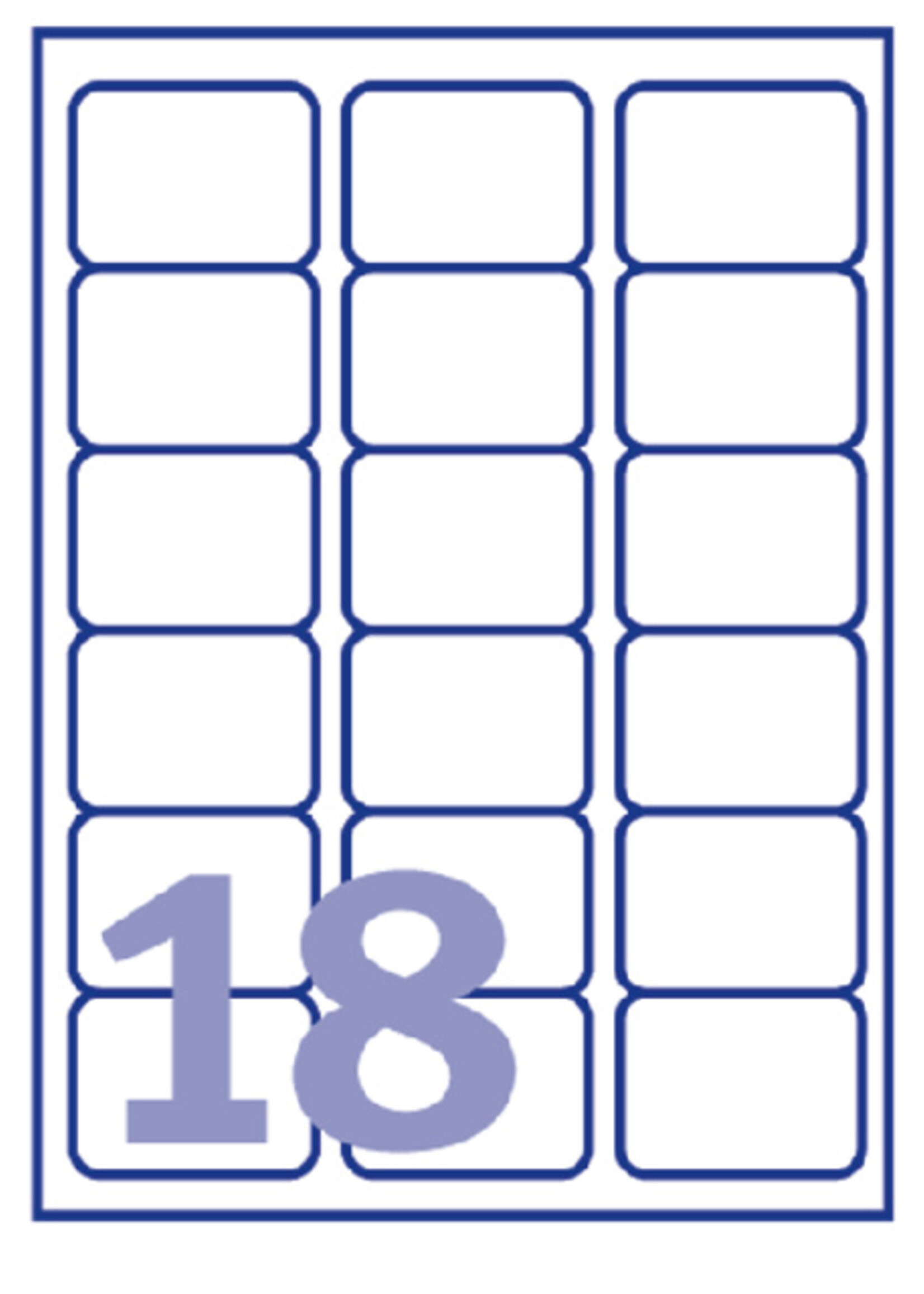 Avery Etiquette Avery J8161-10 63,5x46,6mm blanc 180 pièces