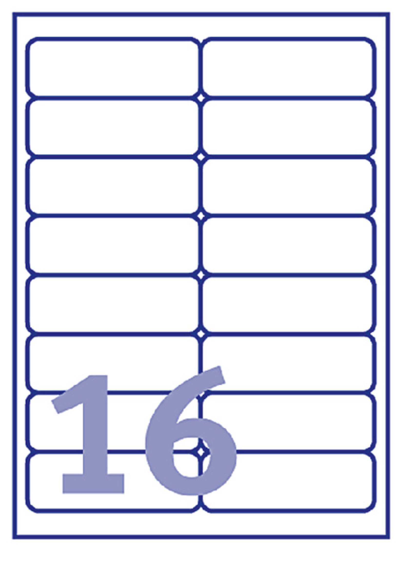 Avery Etiket Avery J8162-10 99.1x33.9mm wit 160stuks