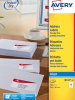 Avery Etiket Avery J8163-10 99.1x38.1mm wit 140stuks
