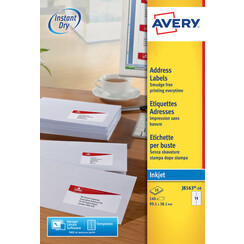 Etiket Avery J8163-10 99.1x38.1mm wit 140stuks