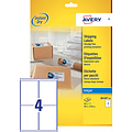 Avery Etiket Avery J8169-10 99.1x139mm wit 40stuks