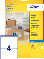 Avery Etiket Avery J8169-10 99.1x139mm wit 40stuks