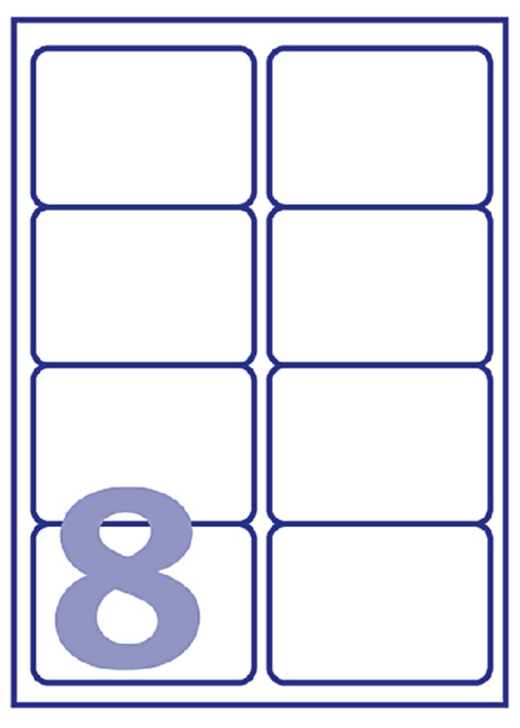 Avery Etiquette Avery J8165-25 99,1x67,7mm blanc 200 pièces