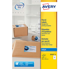 Etiquette Avery J8166-25 99,1x93,1mm blanc 150 pièces