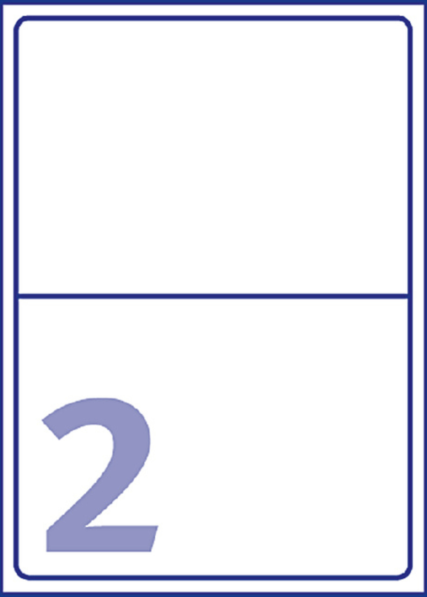 Avery Etiquette Avery J8168-25 199,6x143,5mm blanc 50 pièces