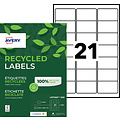 Avery Etiquette Avery LR7160-100 63,5x38,1mm recyclé 2100 pcs