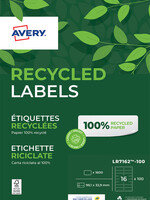 Avery Etiquette Avery LR7162-100 99,1x33,9mm recyclé 1600 pcs