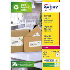 Etiquette Avery LR7173-100 99,1x57mm recyclé blanc 1000 pièces