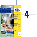 Avery Zweckform Etiquettes Avery Zwecform LR3483-10 105x148mm recyclé blanc 40 pièces