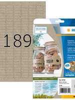 Herma Etiquette HERMA 10750 25,4x10mm silphie brun 3780 pièces