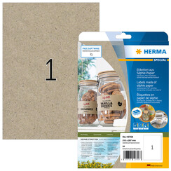 Etiket HERMA 10758 210 x 297 mm silphie bruin 20stuks