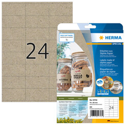 Etiket HERMA 10753 70x36mm silphie bruin 480stuks