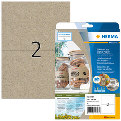 Etiket HERMA 10757 210x148mm silphie bruin 40stuks