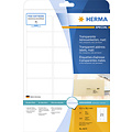 Herma Etiket HERMA 8670 A4 63.5x38.1mm folie transparant mat 525st