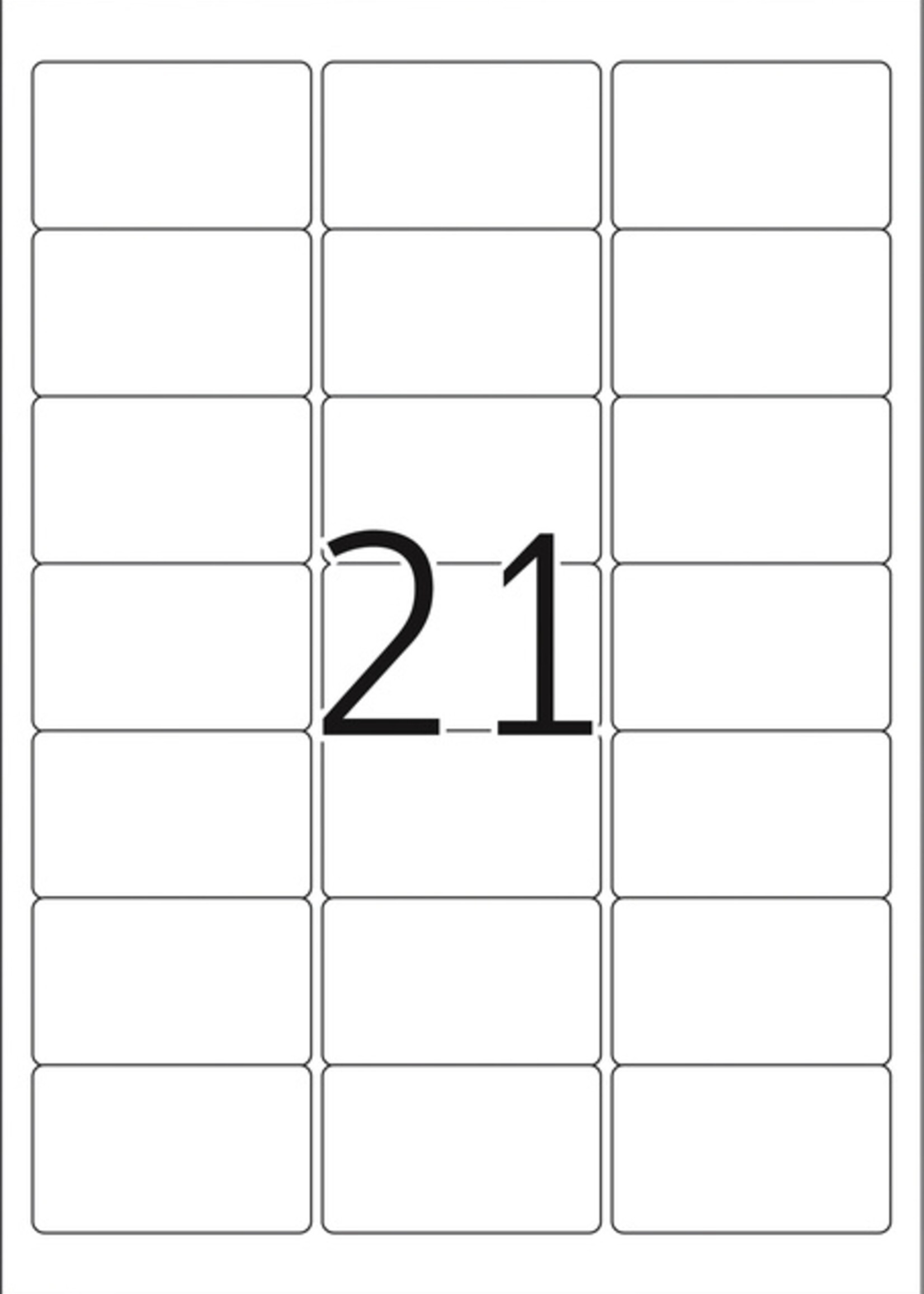 Herma Etiquette HERMA 8670 A4 63,5x38,1mm 525 pièces film transparent mat