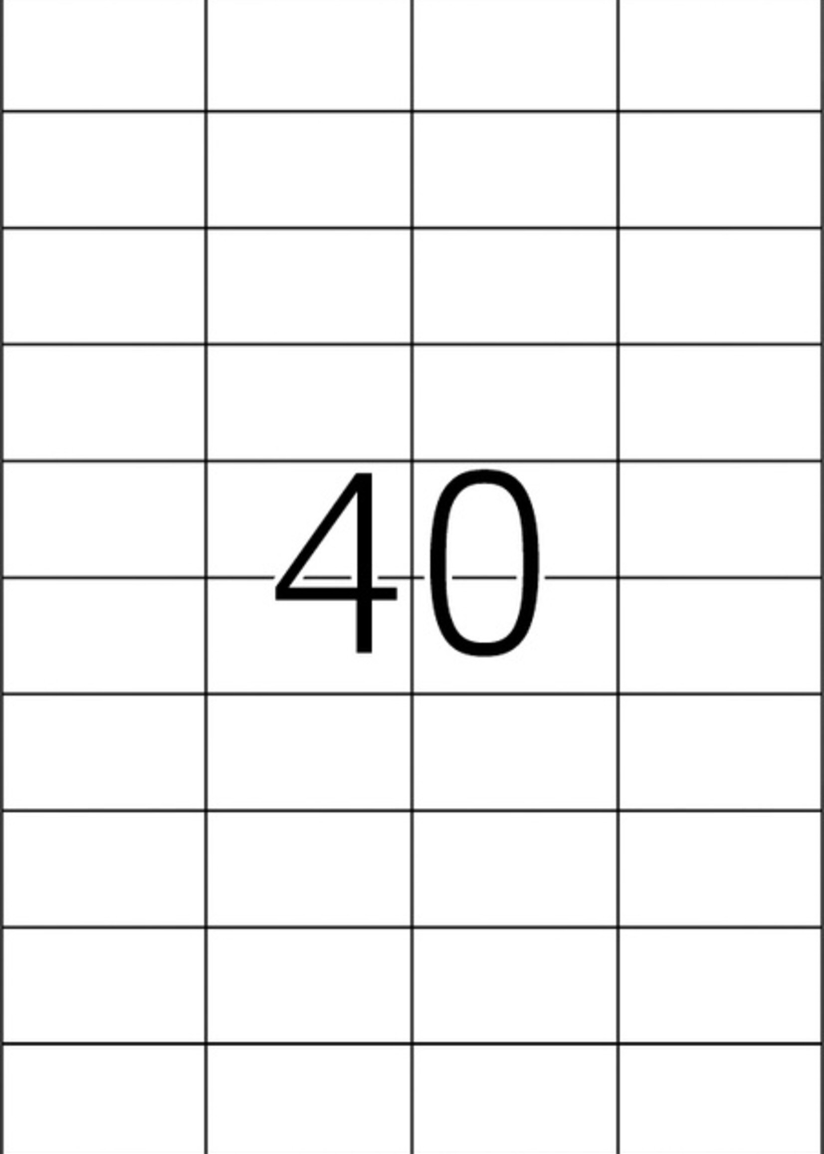 Herma Etiket HERMA 4684 52.5x29.7mm A4 folie transparant mat