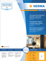 Herma Etiket HERMA 8020 210x297mm transparant 25stuks