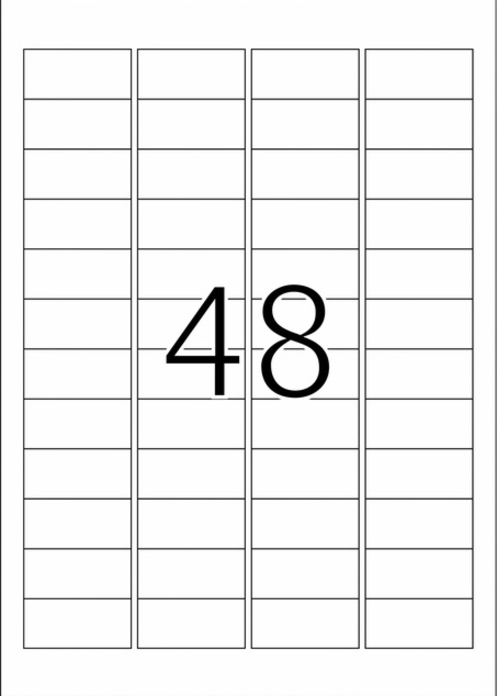 Herma Etiquette HERMA 8016 45,7x21,2mm 1200 pièces transparent