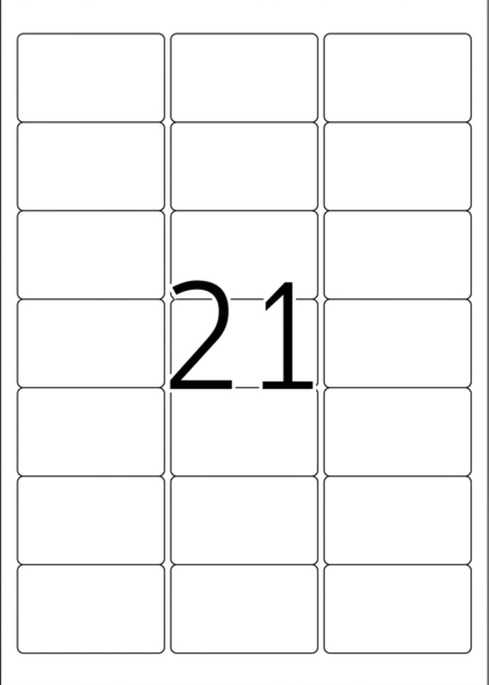 Herma Etiquette HERMA 8017 63,5x38,1mm 525 pièces transparent