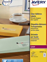 Avery Etiquette Avery L7551-25 38,1x21,1mm transparent 1625 pièces
