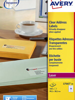 Avery Etiquette Avery L7563 99,1x38,1mm transparent 350 pièces