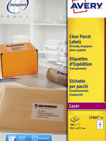 Avery Etiket Avery L7565-25 99.1x67.7mm transparant 200stuks