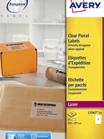 Avery Etiquette Avery L7567-25 210x297mm transparent 25 pièces