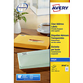 Avery Etiket Avery J8560-25 63.5x38.1mm transparant 525stuks
