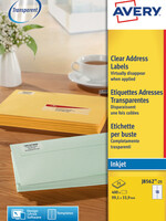 Avery Etiquette Avery J8562-25 99,1x33,9mm transparent 400 pièces