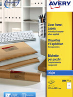 Avery Etiquette Avery J8567-25 210x297mm A4 transparent 25 pièces
