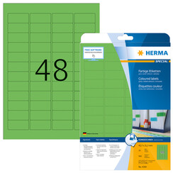Etiquette HERMA 4369 45,7x21,2mm vert 960 pièces