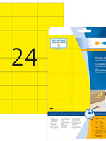 Herma Etiket HERMA 4466 70x37mm verwijderbaar geel 480stuks