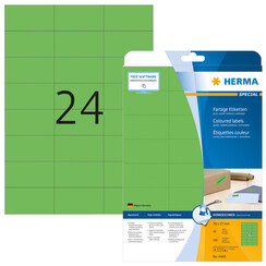 Etiket HERMA 4469 70x37mm verwijderbaar groen 480stuks