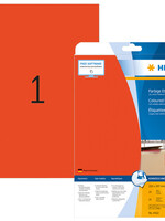 Herma Etiket HERMA 4422 210x297mm A4 verwijderbaar rood 20stuks