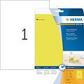 Herma Etiquette HERMA 5148 210x297mm A4 jaune néon 20 pièces