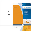 Herma Etiket HERMA 5149 210x297mm A4 fluor oranje 20stuks