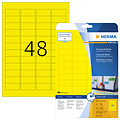 Herma Etiket HERMA 4366 A4 45.7x21.2mm verwijderbaar geel