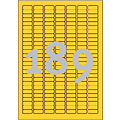 Avery Zweckform Etiket Avery Zweckform L6037-20 25.4x10mm geel 3780stuks