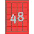 Avery Zweckform Etiket Avery Zweckform L6038-20 45.7x21.2mm rood 960stuks