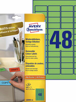 Avery Zweckform Etiquette Avery Zweckform L6040-20 45,7x21,2mm vert 960 pièces