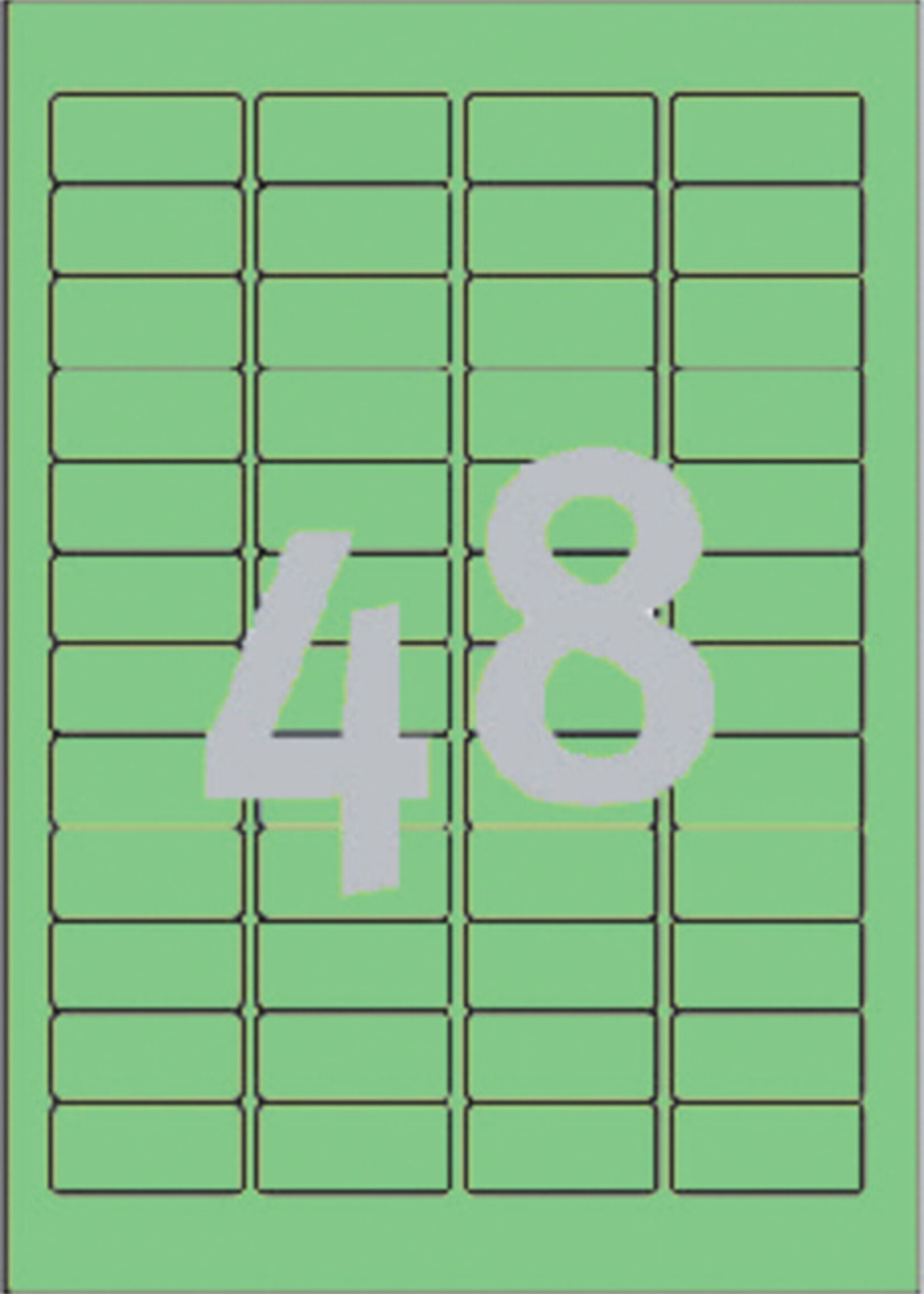 Avery Zweckform Etiket Avery Zweckform L6040-20 45.7x21.2mm groen 960stuks