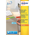 Avery Etiket Avery L6041-20 45.7x21.2mm geel 960stuks