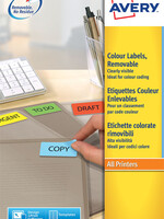 Avery Etiket Avery L6041-20 45.7x21.2mm geel 960stuks