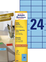Avery Zweckform Etiquette Avery Zweckform 3449 70x37mm bleu 2400 pièces