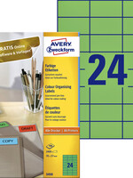 Avery Zweckform Etiquette Avery Zweckform 3450 70x37mm vert 2400 pièces