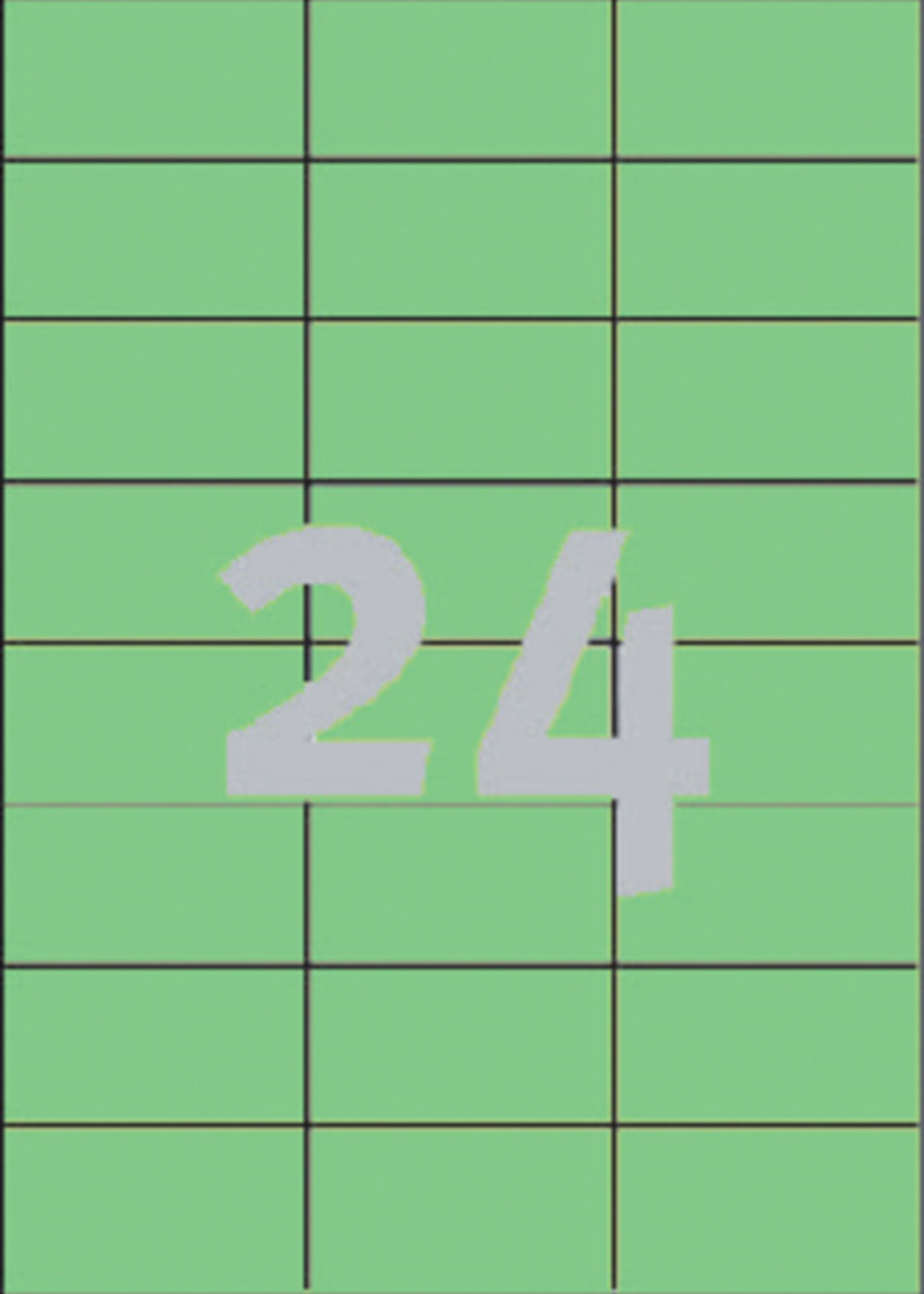 Avery Zweckform Etiquette Avery Zweckform 3450 70x37mm vert 2400 pièces