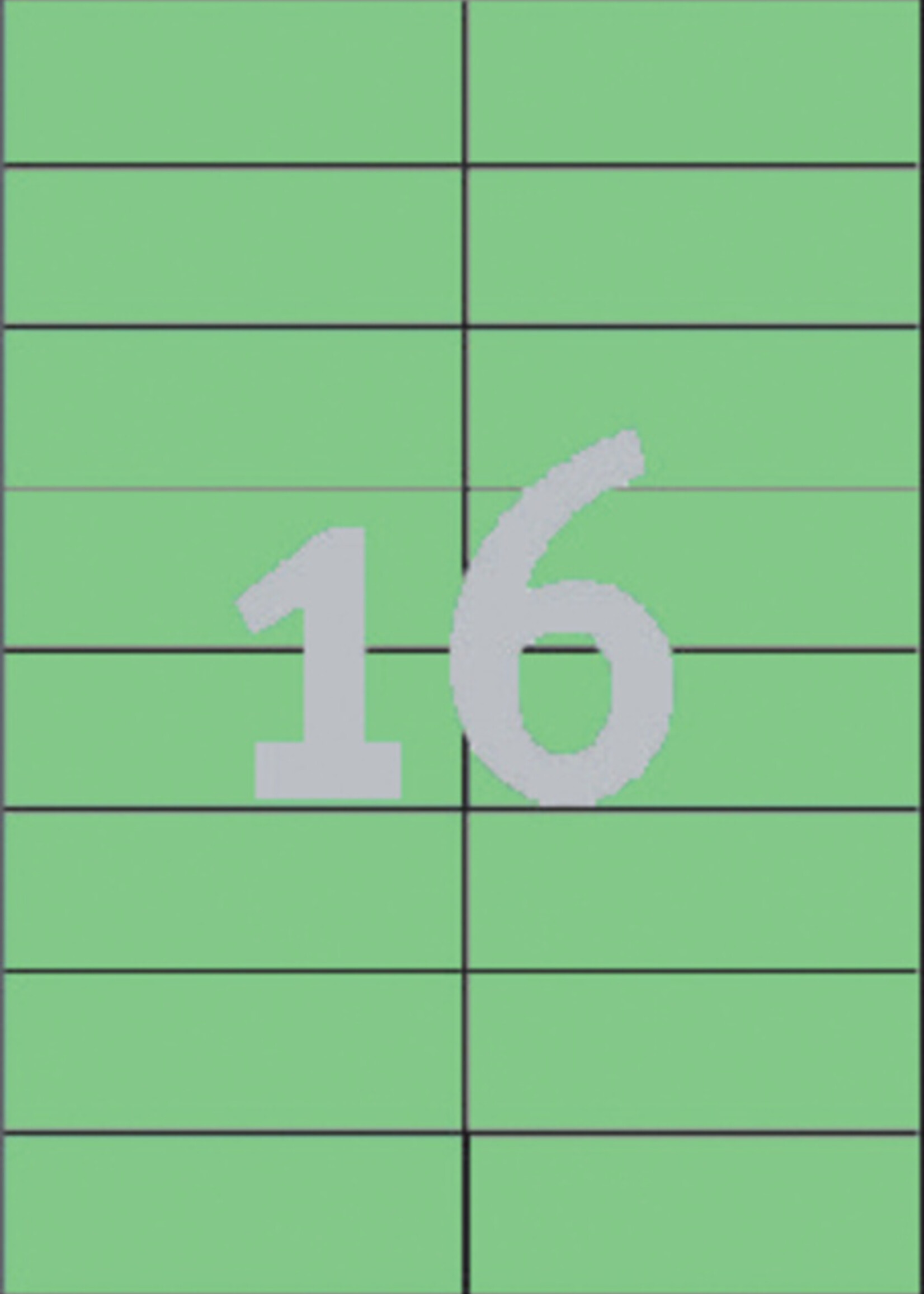 Avery Zweckform Etiquette Avery Zweckform 3454 105x37mm vert 1600 pièces