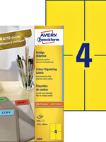 Avery Zweckform Etiquette Avery Zweckform 3459 105x148mm A6 jaune 400 pièces